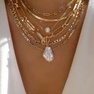 Multi layer Gold plated Necklace
